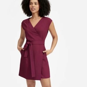 NWOT Go Weave Mini Wrap Dress